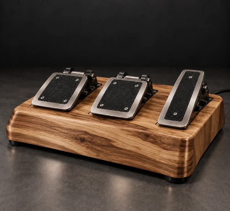 Three-Pedal Racing Platform design illustration